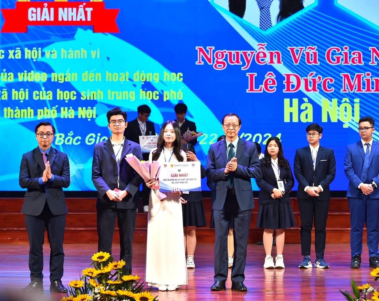 Học sinh THCS Cát Linh giành Giải Ba cuộc thi Khoa học kỹ thuật cấp quốc gia